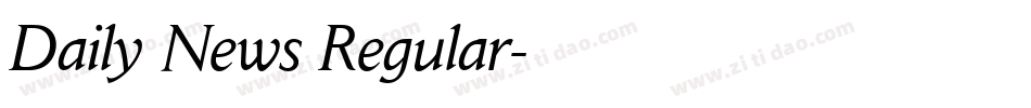 Daily News Regular字体转换